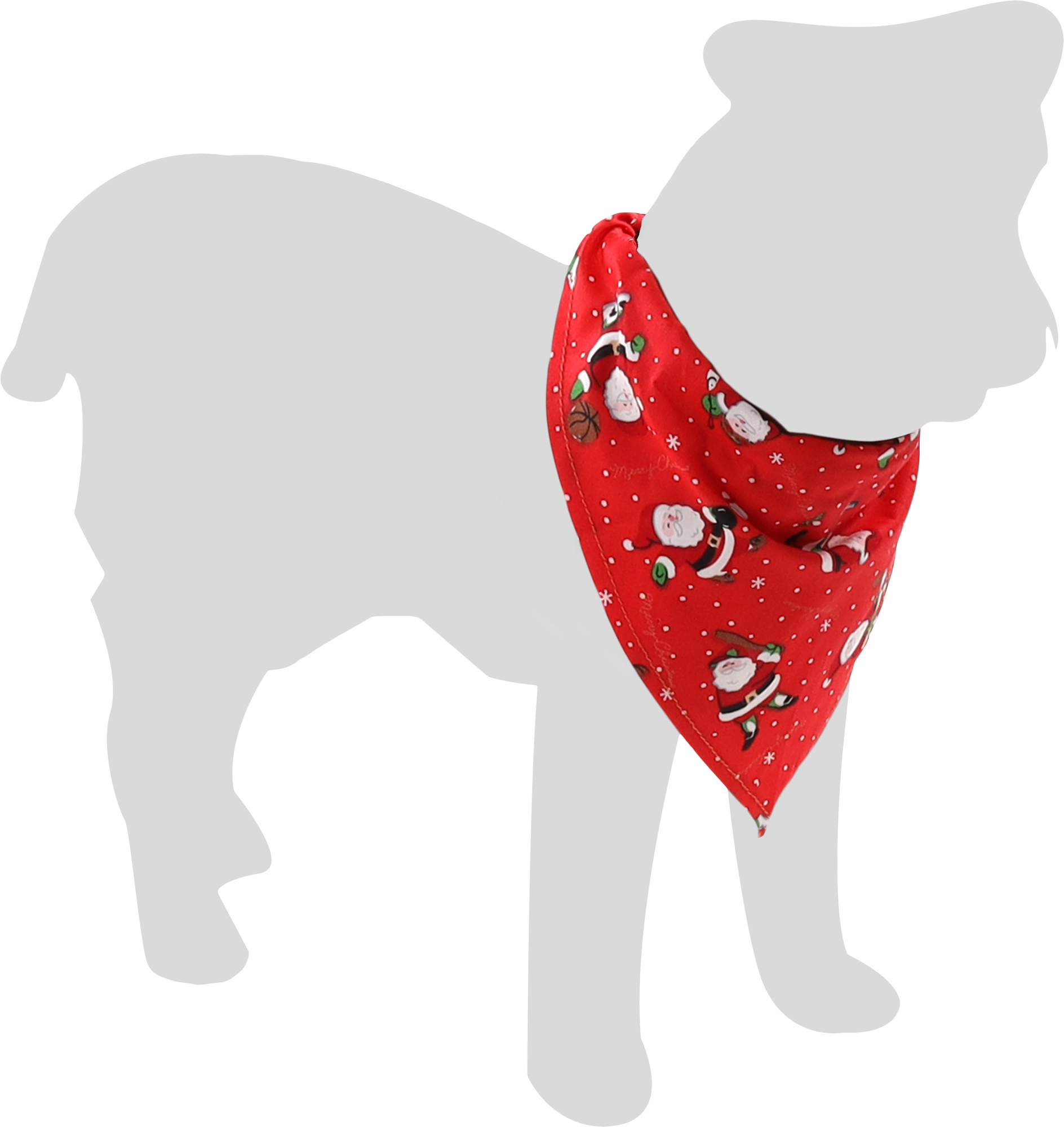 Flamingo f-522398 - Bandana de Noël Rouge pour Chiens Festifs