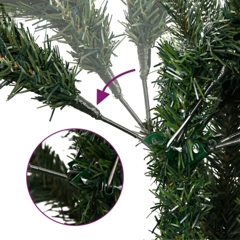 vidaXL - Gescharnierde Kunstkerstboom - Groen - 150 cm