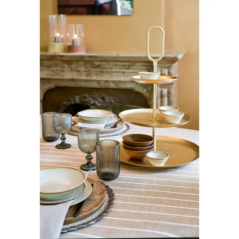 Mica Decorations Rama Etagere 3 Laags - L38 x B38 x H55 cm - Goud