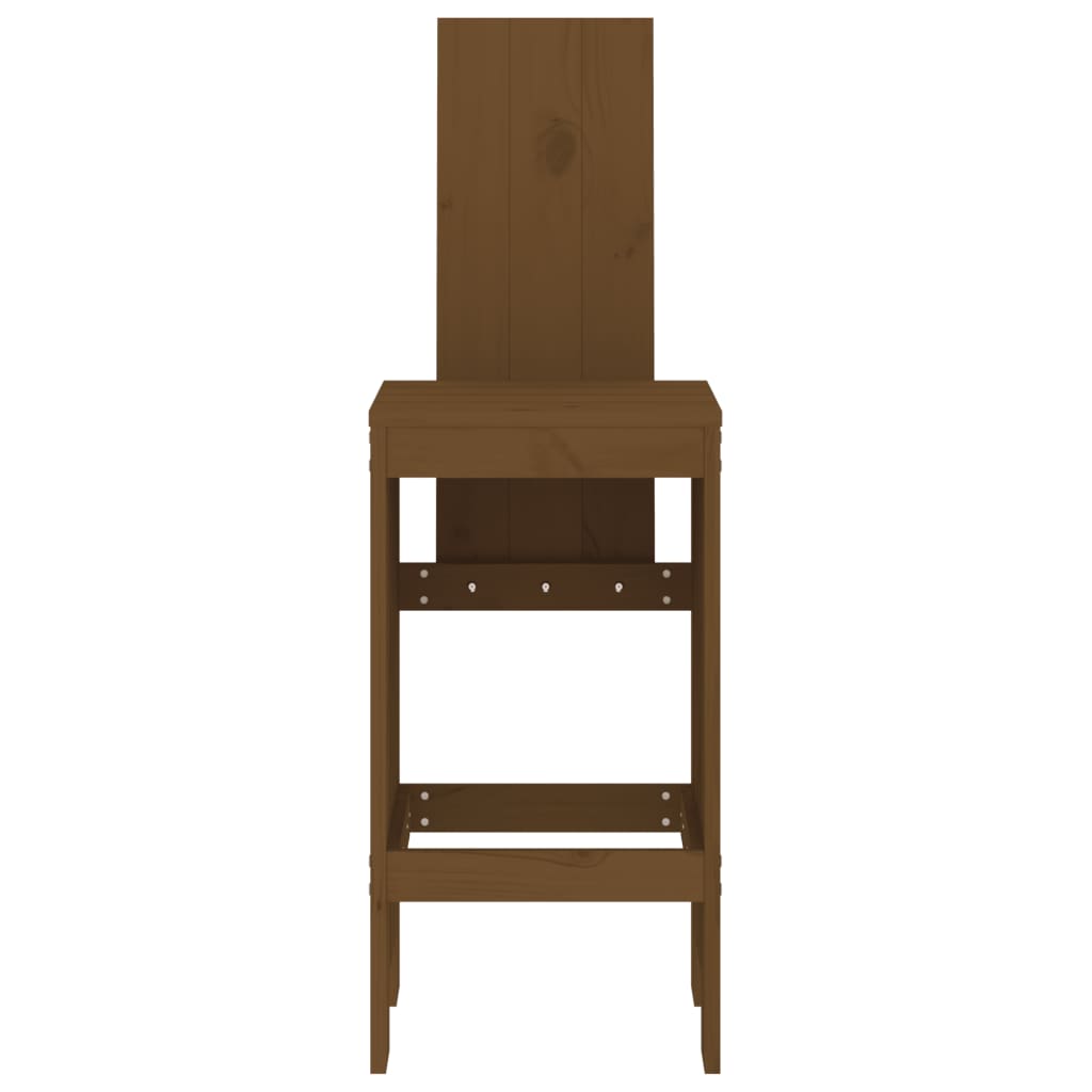 Tabourets 2 pcs marron miel 40x42x120 cm bois massif de pin