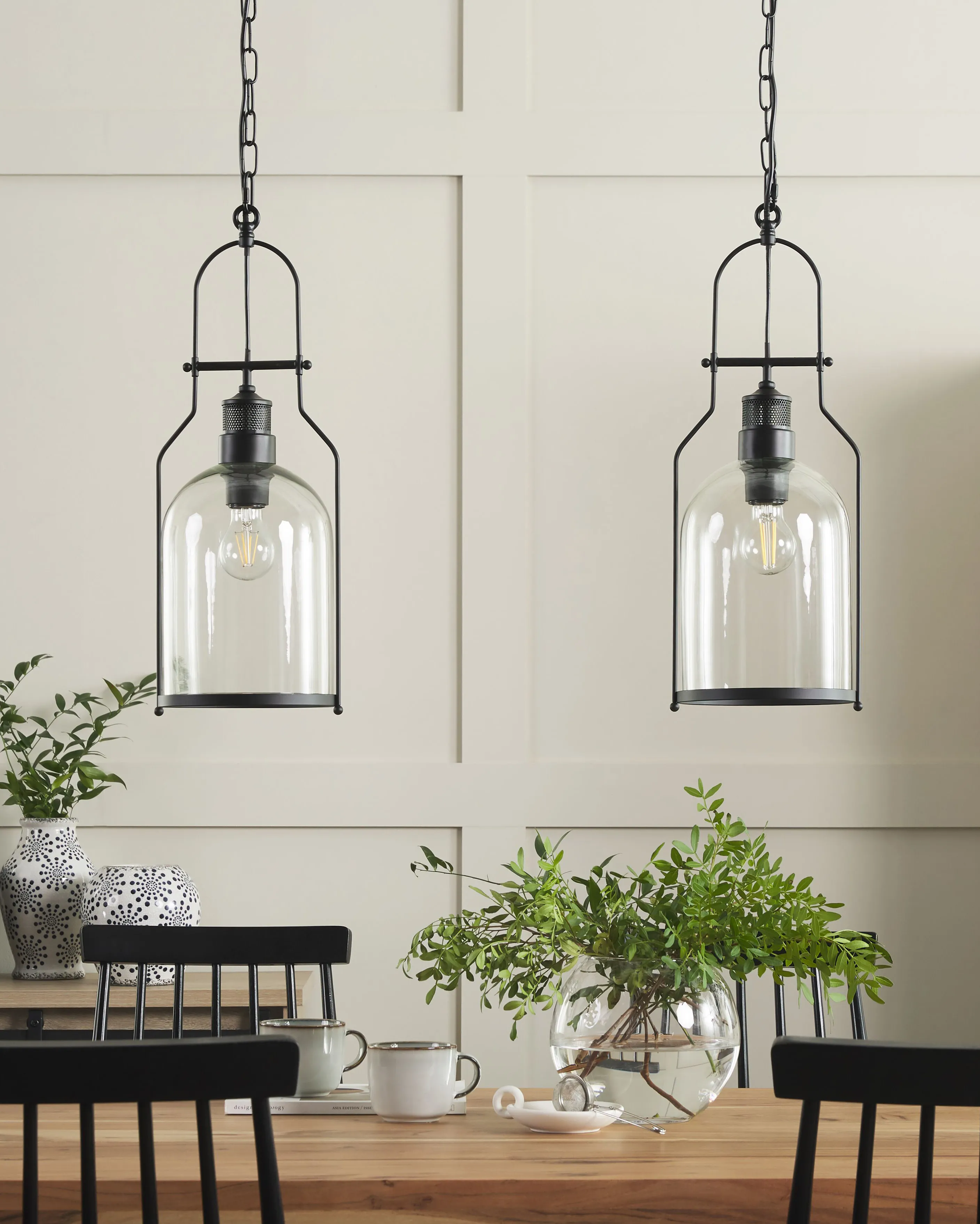 Hanglamp BASHILO Metaal Zwart