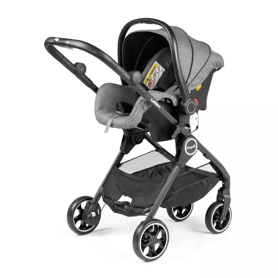 Burigotto Kombikinderwagen 3-in-1 Leblon Light Grey