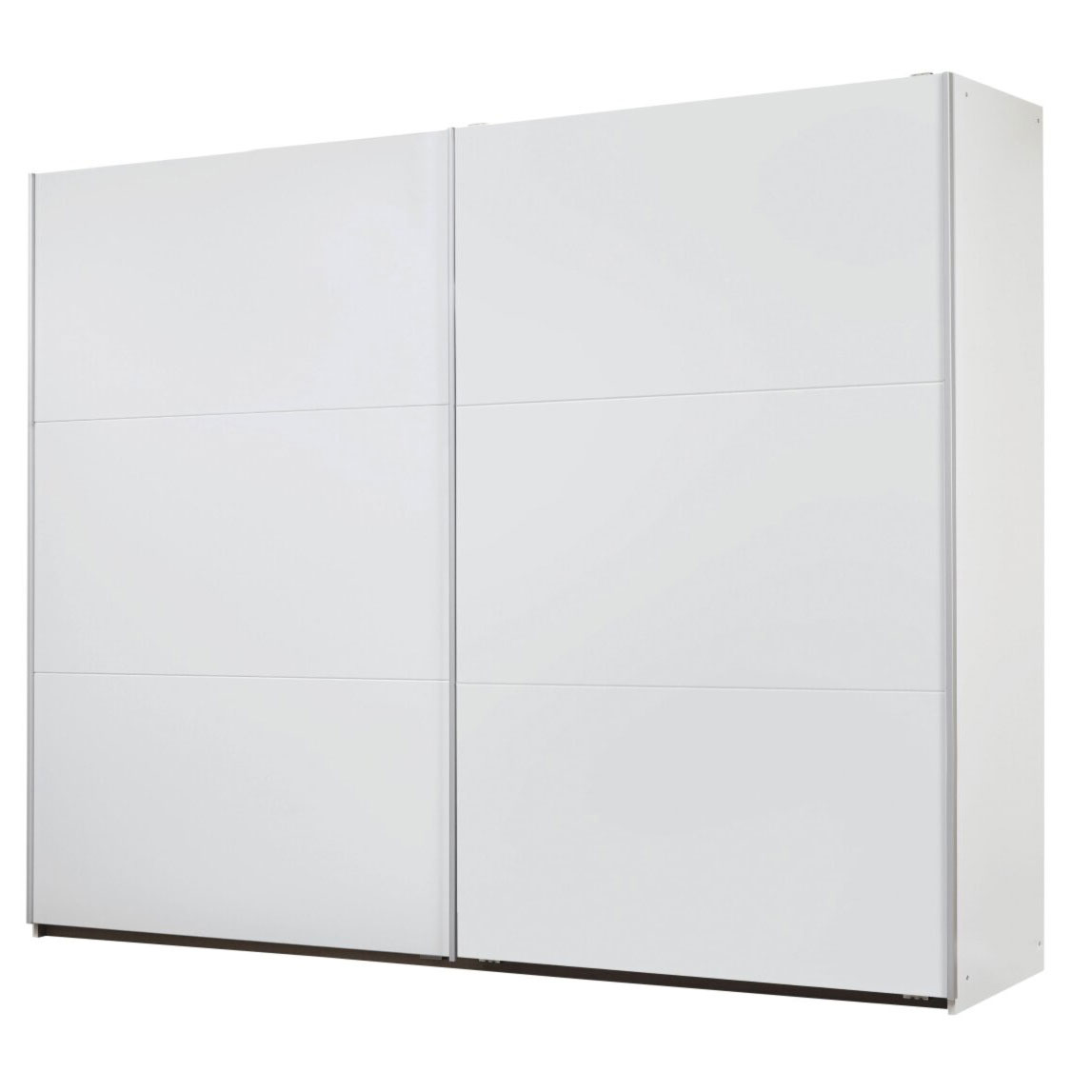 Schwebetürenschrank - alpinweiß - 2-türig - 261 cm breit