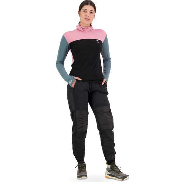 Collant thermique MONS ROYALE W YOTEI BF HIGH NECK DUSTY PINK/BURNT SAGE