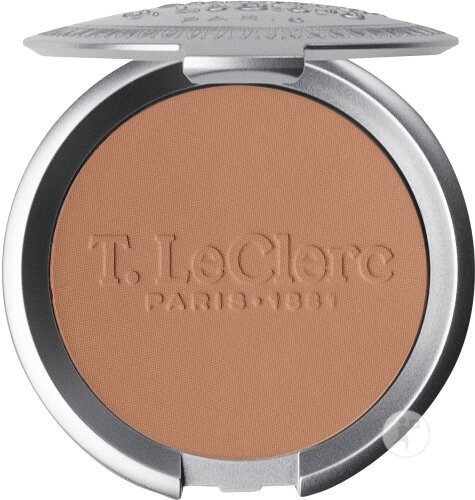T.LeClerc Poudre Compacte De Riz Dermophile Matifiante Longue Tenue Fini Naturel 13 Doré 9g