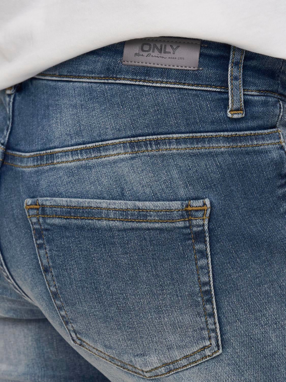 OLMBLUSH Mittlere Taille Skinny Fit Jeans Medium Blue Denim