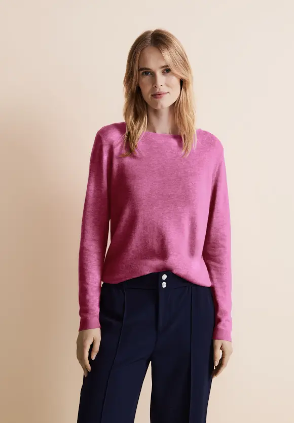 Basic Pullover - cozy pink melange