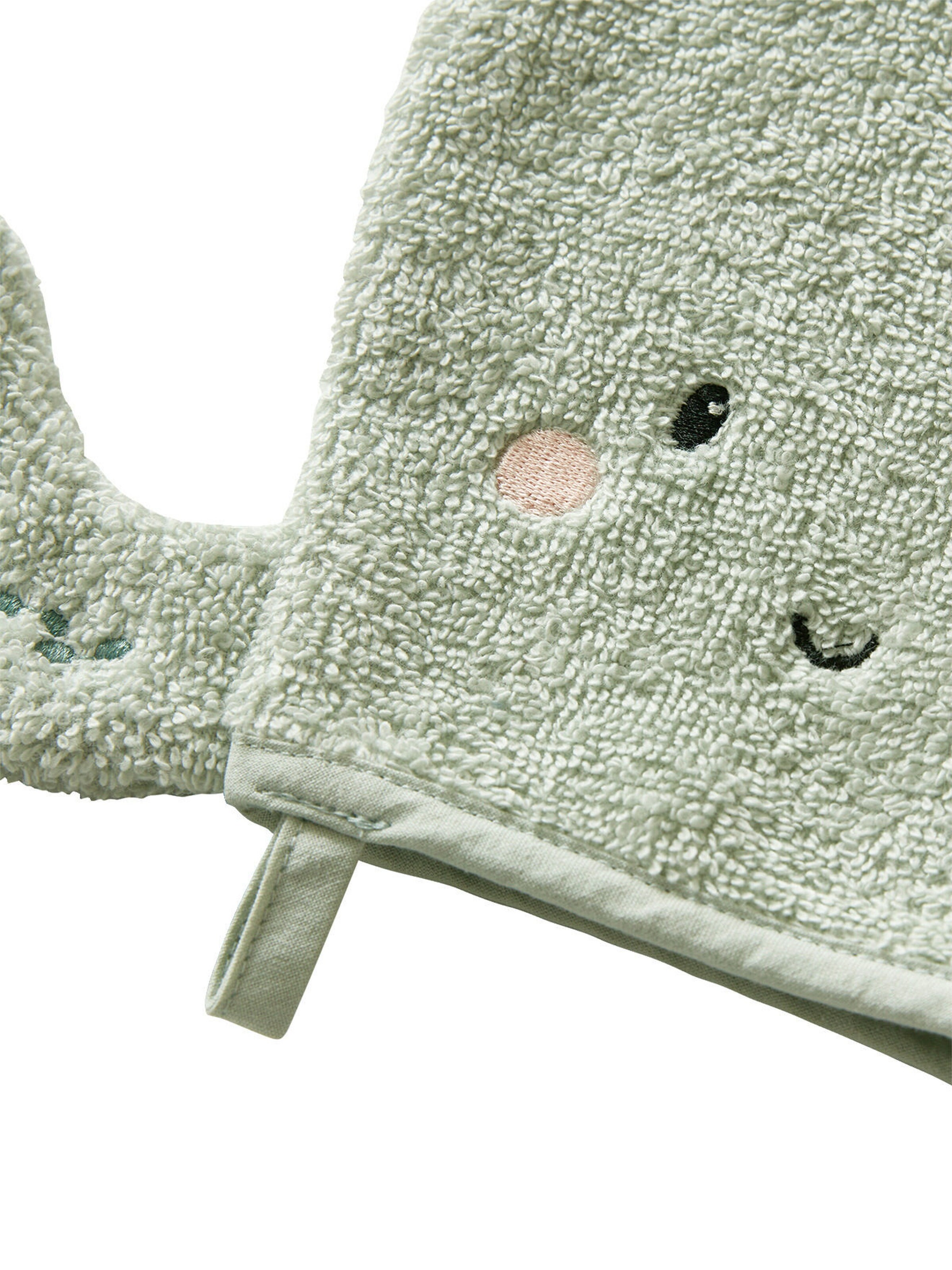 Vertbaudet 2er-Set Baby Waschhandschuhe OZEAN blau