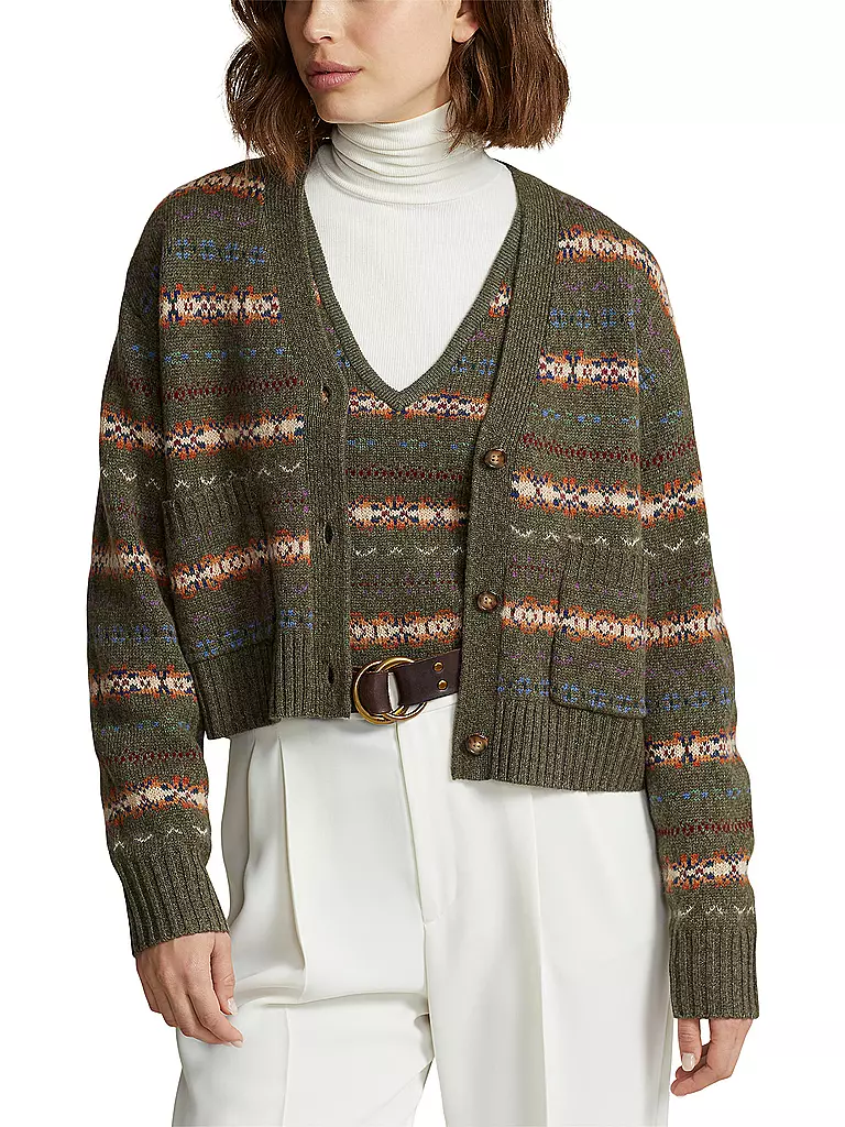 POLO RALPH LAUREN Cardigan  olive