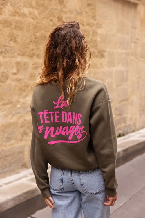 Donkergroene sweater 