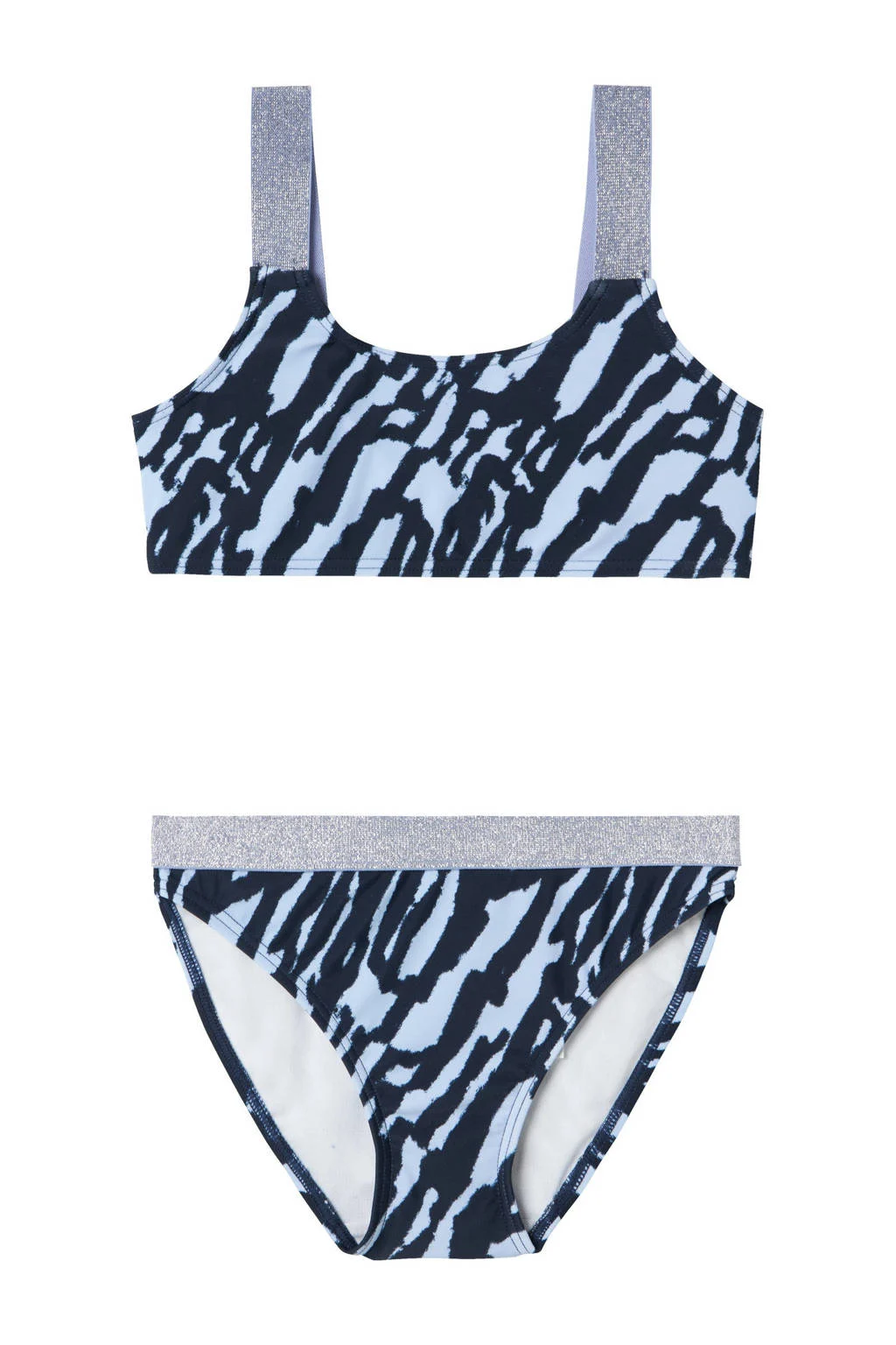 crop bikini NKFZERIA blauw