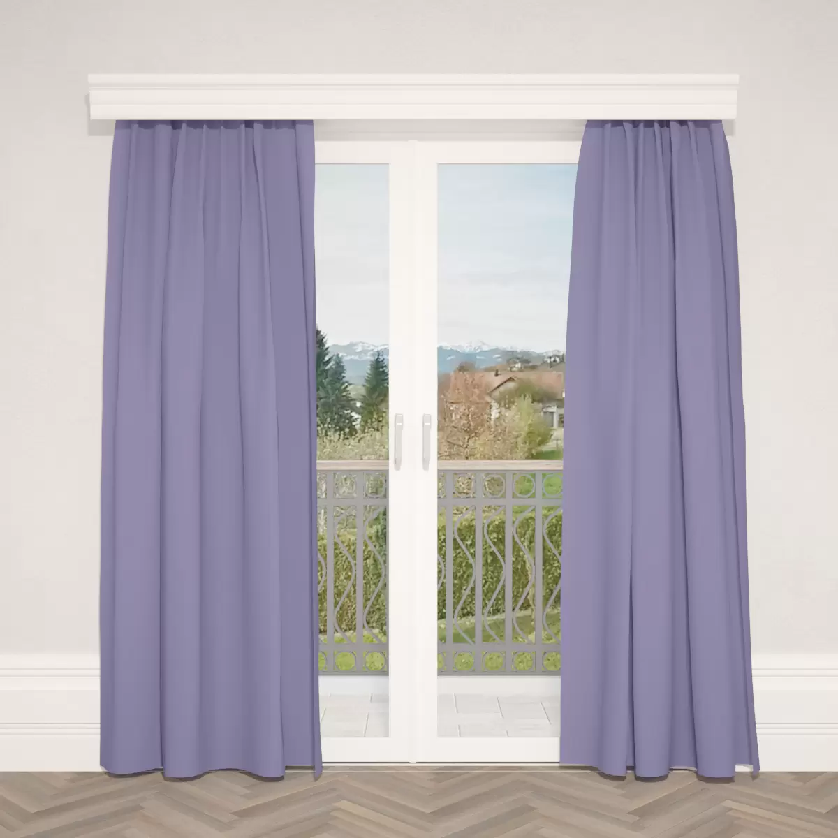 Verdunkelungsvorhang Satin Lila