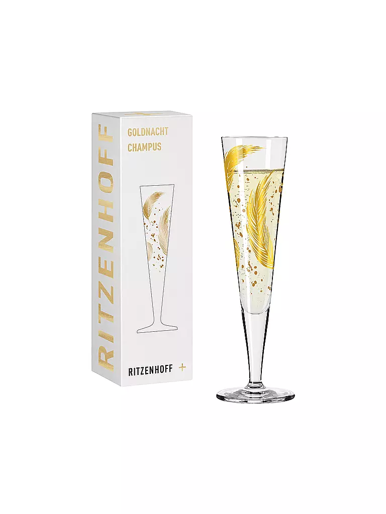 RITZENHOFF Champagnerglas Goldnacht Champus #42 Andrea Arnolt 2024 gold