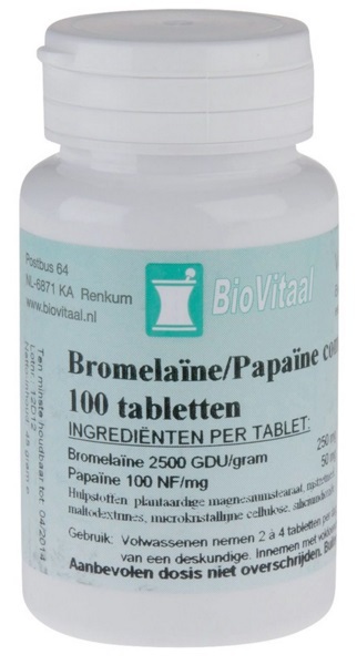 VeraSupplements bromelaine/papaine 100tb