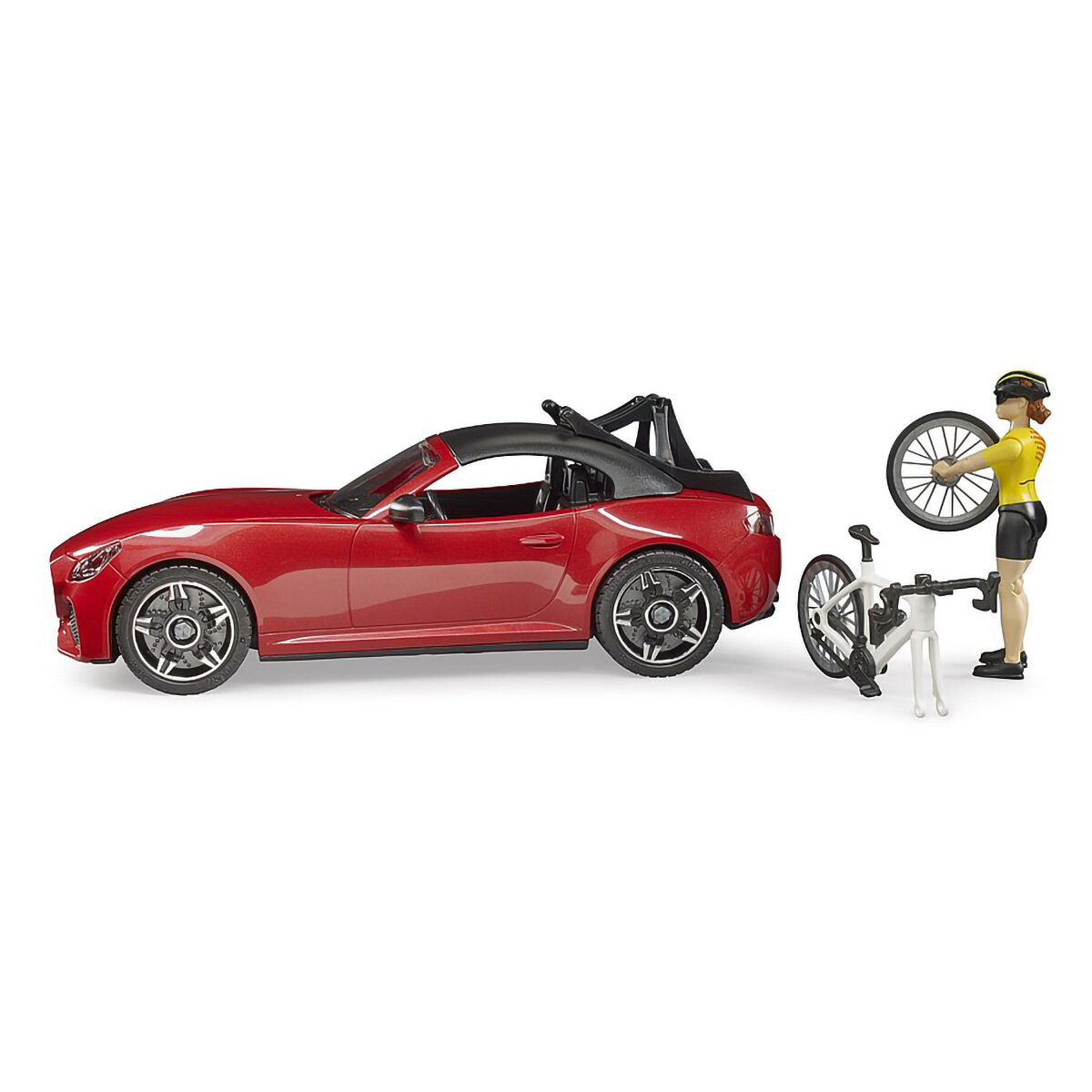BRUDER Spielwaren GmbH + Co. KG Bruder 03485 Roadster mit Rennradfahrerin