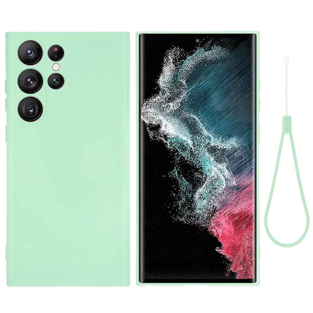 Samsung Galaxy S23 Ultra 5G Silikon Case Hülle - Mint