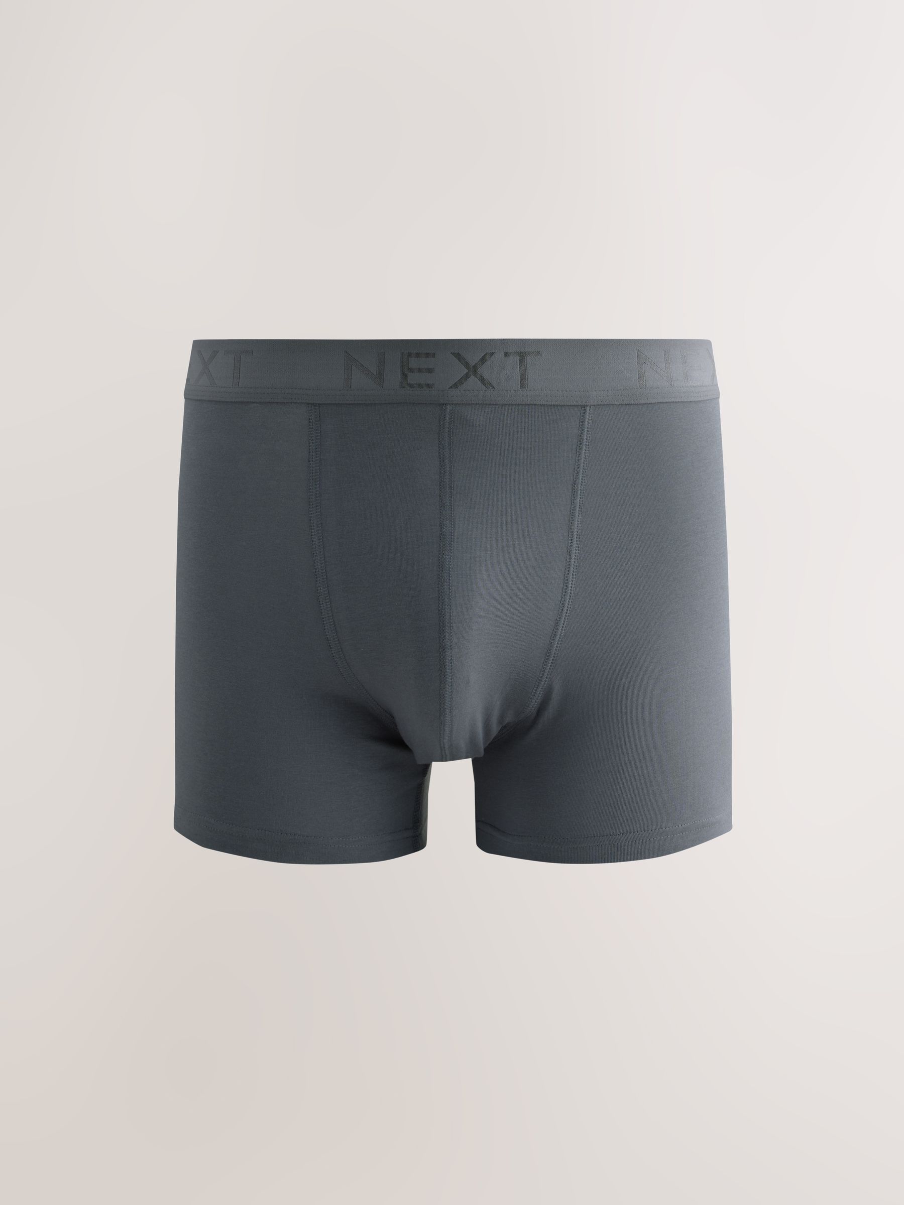Blauw/grijs/ecru - Verpakking van 10 - Katoenrijke trunk boxers