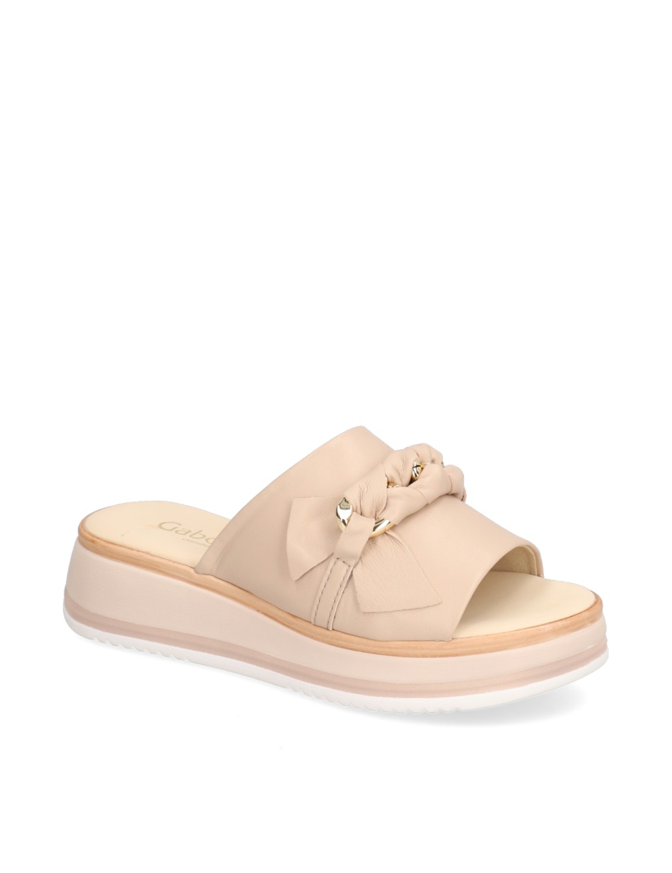 Glattleder Pantoffel