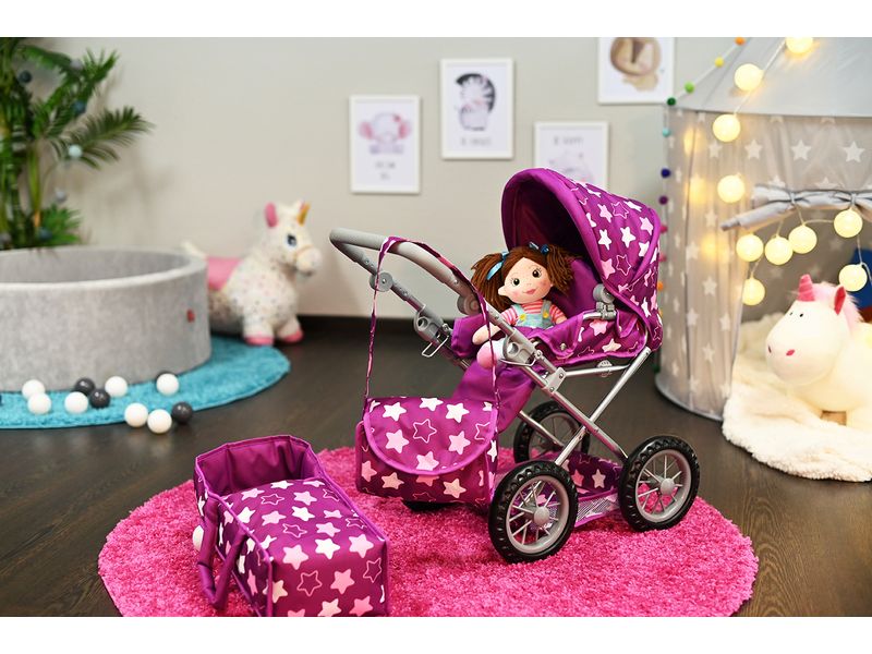 Knorrtoys Puppenbuggy Ruby Star Dark Pink Puppenwagen