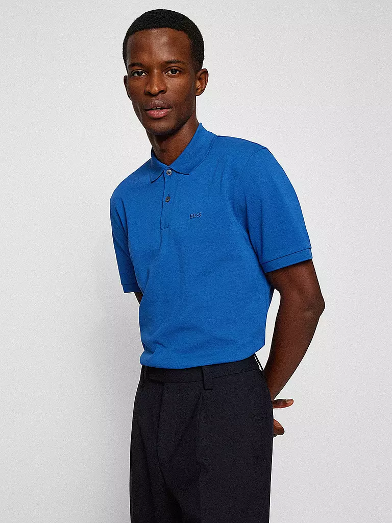 BOSS Poloshirt Regular Fit PALLAS blau