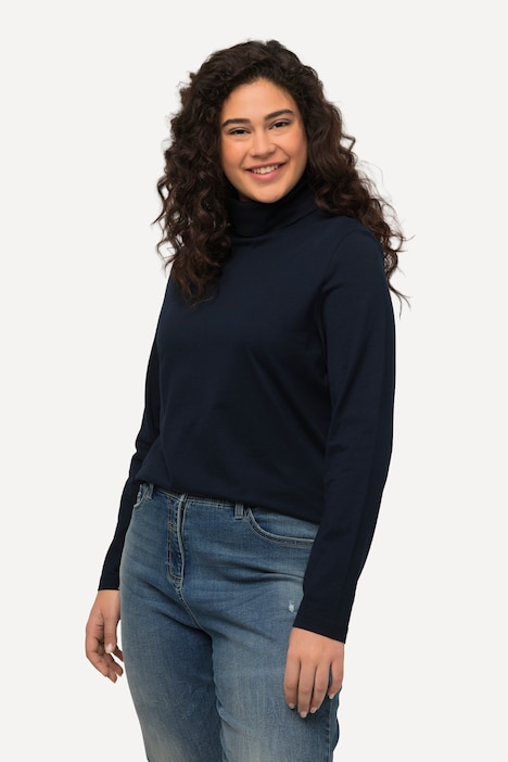 Shirt, Rollkragen, Slim, Langarm