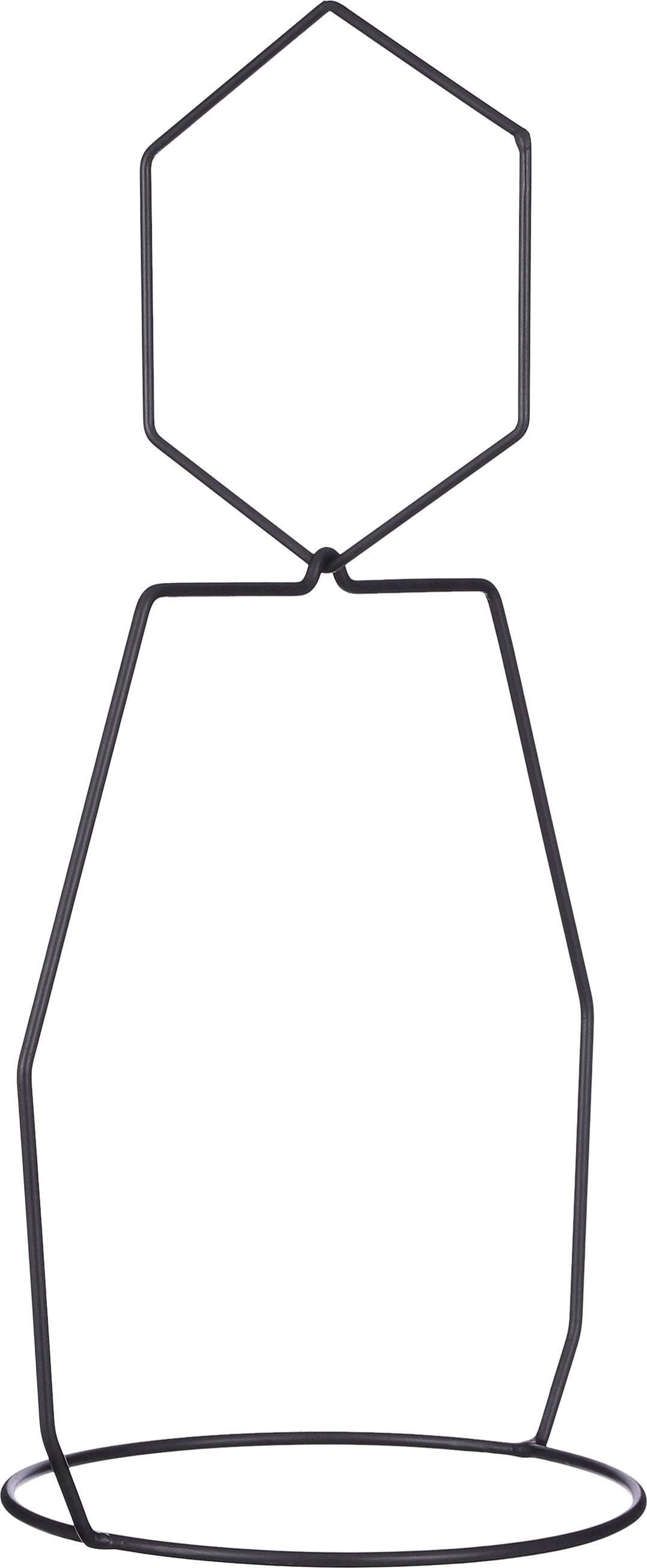 Mica Decorations pothouder zwart 31,5 x 23,5 x 54,5 cm