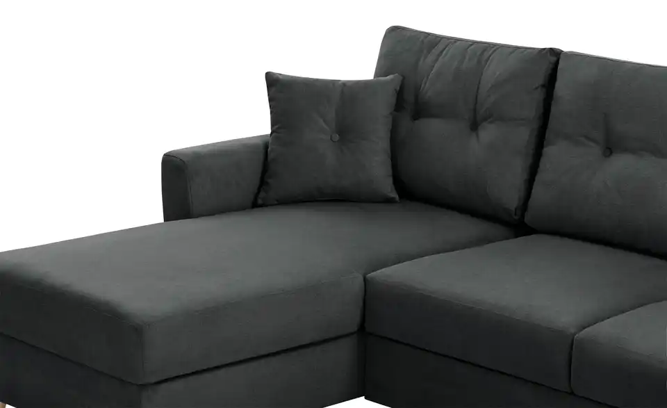 Ecksofa Carla Anthrazit, Dunkelgrau links
