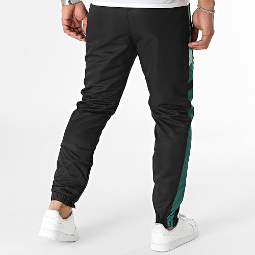 Pantalon Jogging A Bandes Uzi Noir Vert