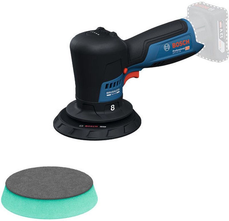 Bosch - GPX 12V-125 - Schuurmachine - Blauw - Borstelloze Motor