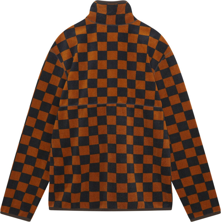 Wood Wood WWJay IVY zip fleece Eternal blue/golden brown aop