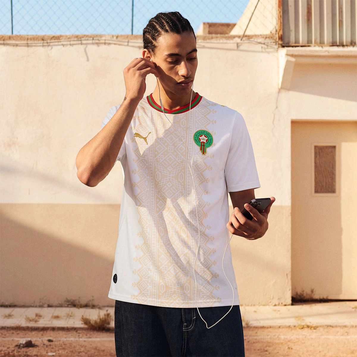 Camisola Puma Marrocos Segundo Equipamento Mundial 2026
