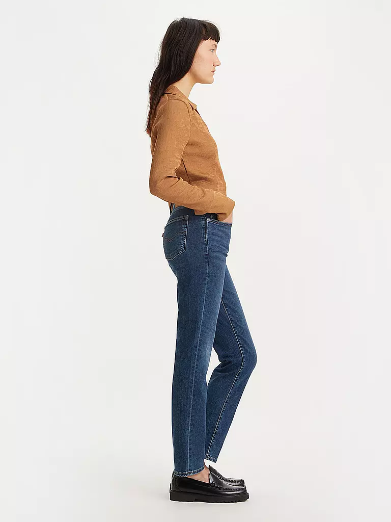 LEVI'S® Highwaist Jeans Straight Fit 724 dunkelblau