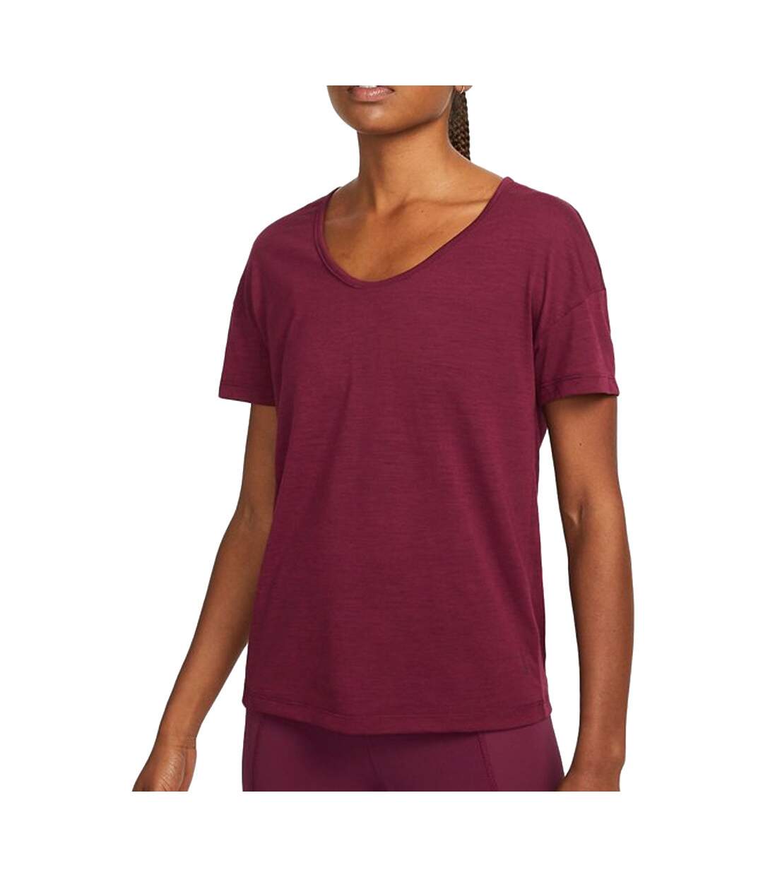 T-shirt Prune Femme Nike Lurex