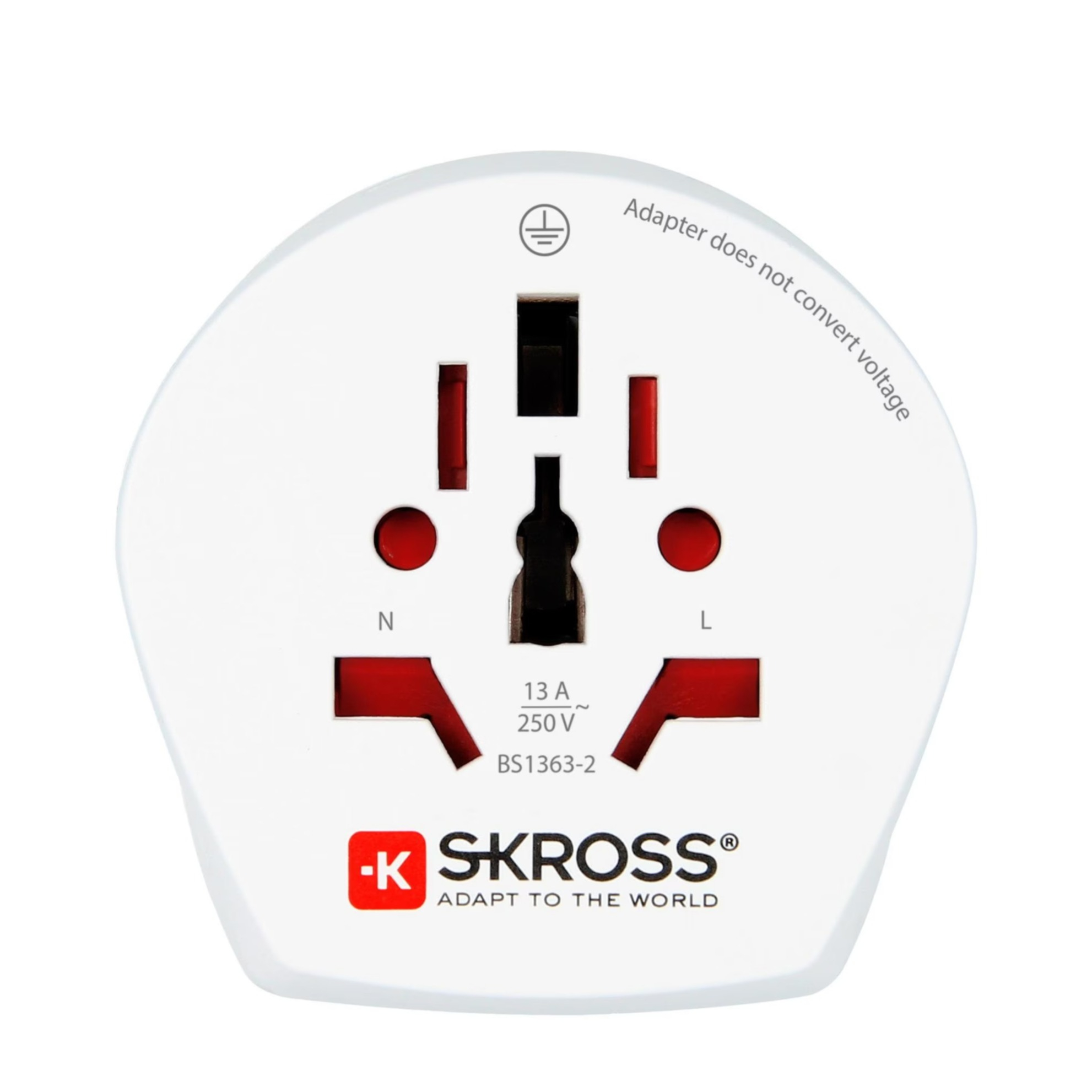 Country Travel Combo Reise Adapter Ladegerät World to Israel / World to Europe (1.500216-E) - Weiss