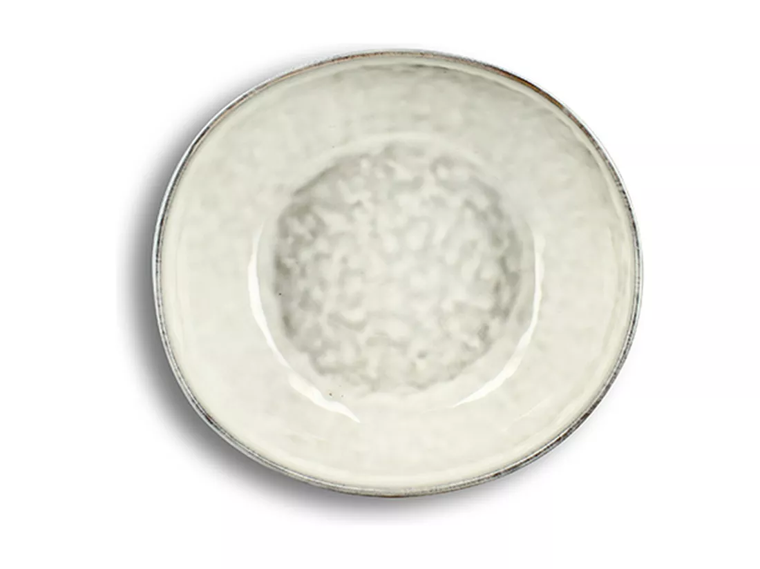 Ogo Living - Lot 6 Assiettes Creuses Boral 21cm En Autres Ceramiques Beige