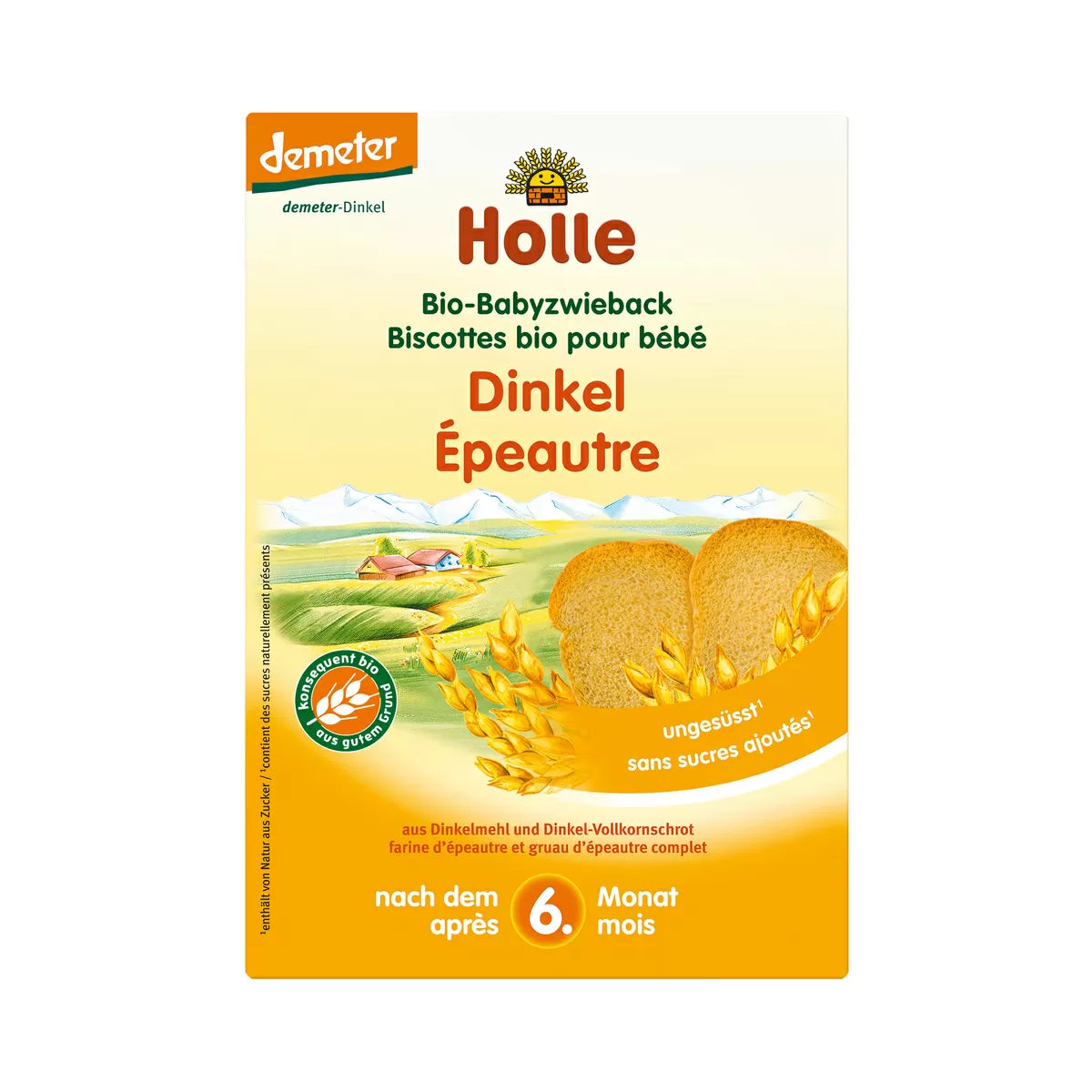 Holle Spelt Tvebakker til baby Ø - 200 g