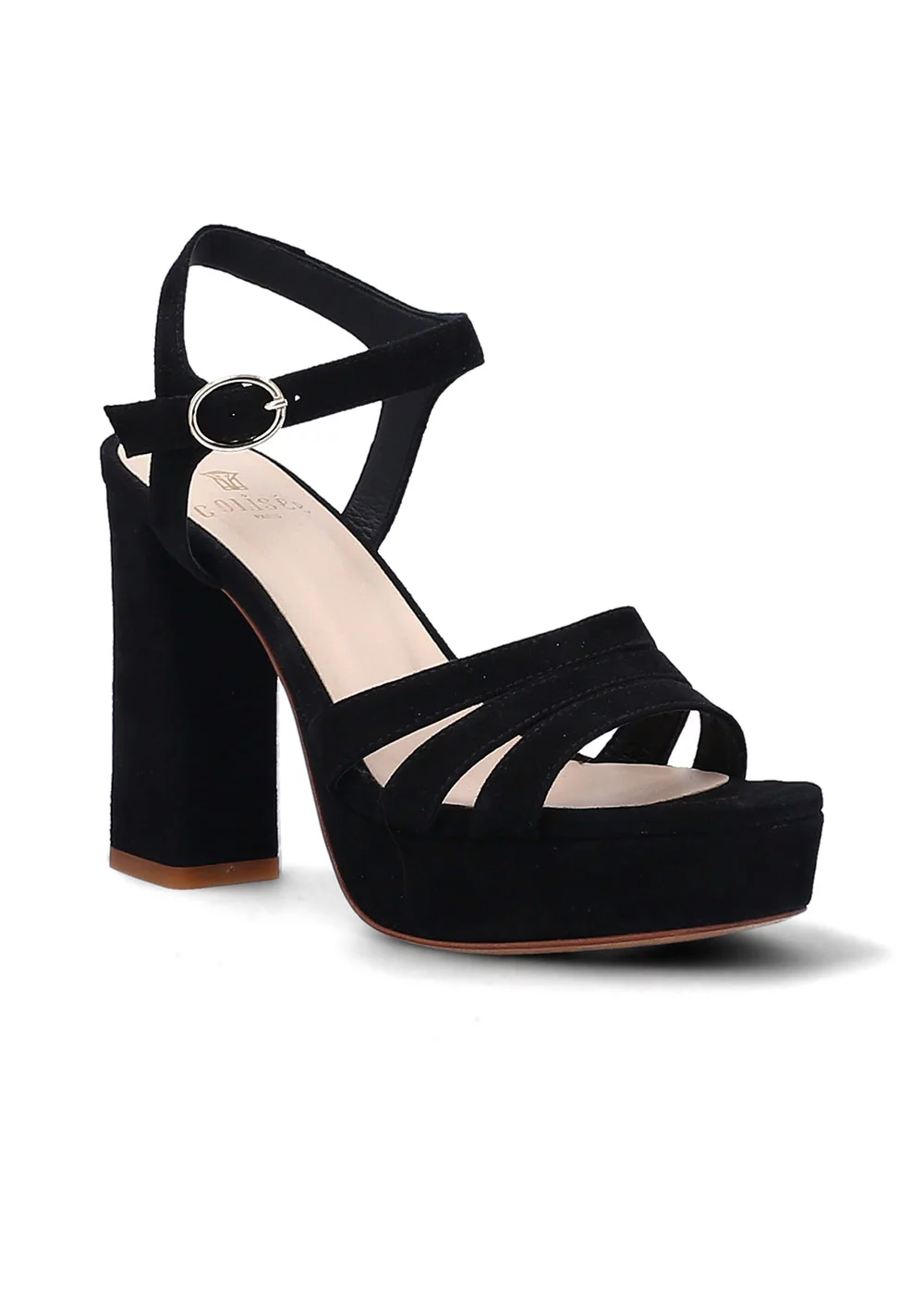 SANDALE RANA VELOURS NOIR