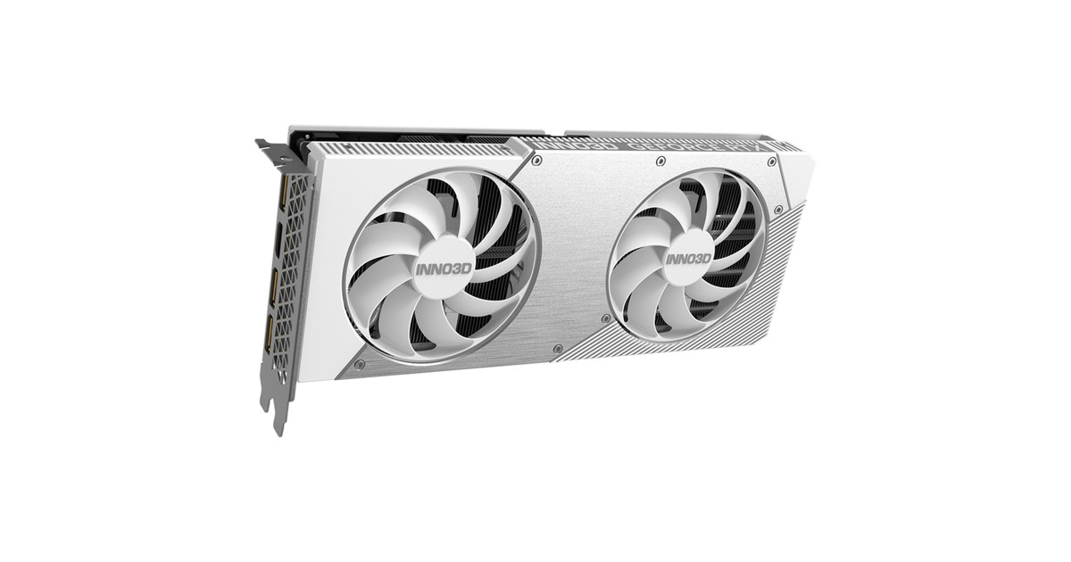 INNO3DGeForce RTX 5060 Ti TWIN X2 OC WHITE 16GB grafische kaart  (Wit, 3x DisplayPort, 1x HDMI 2.1, DLSS 4)
