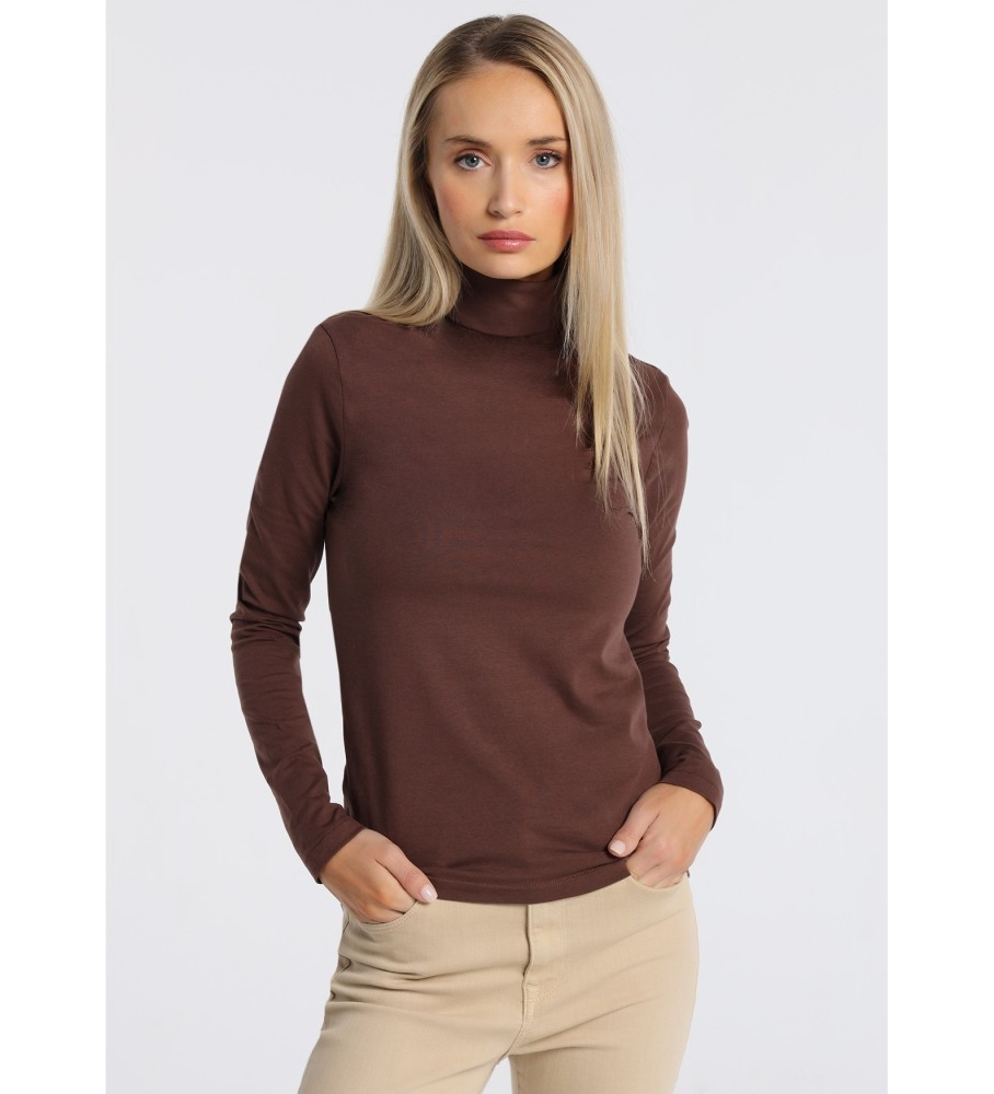Camiseta de manga comprida Lois 132104 Marrom