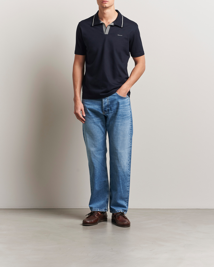 GANT Tipping Polo Evening Blue