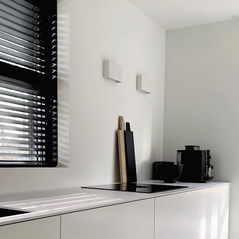 Moderne wandlamp wit rechthoekig 2-lichts- Otan