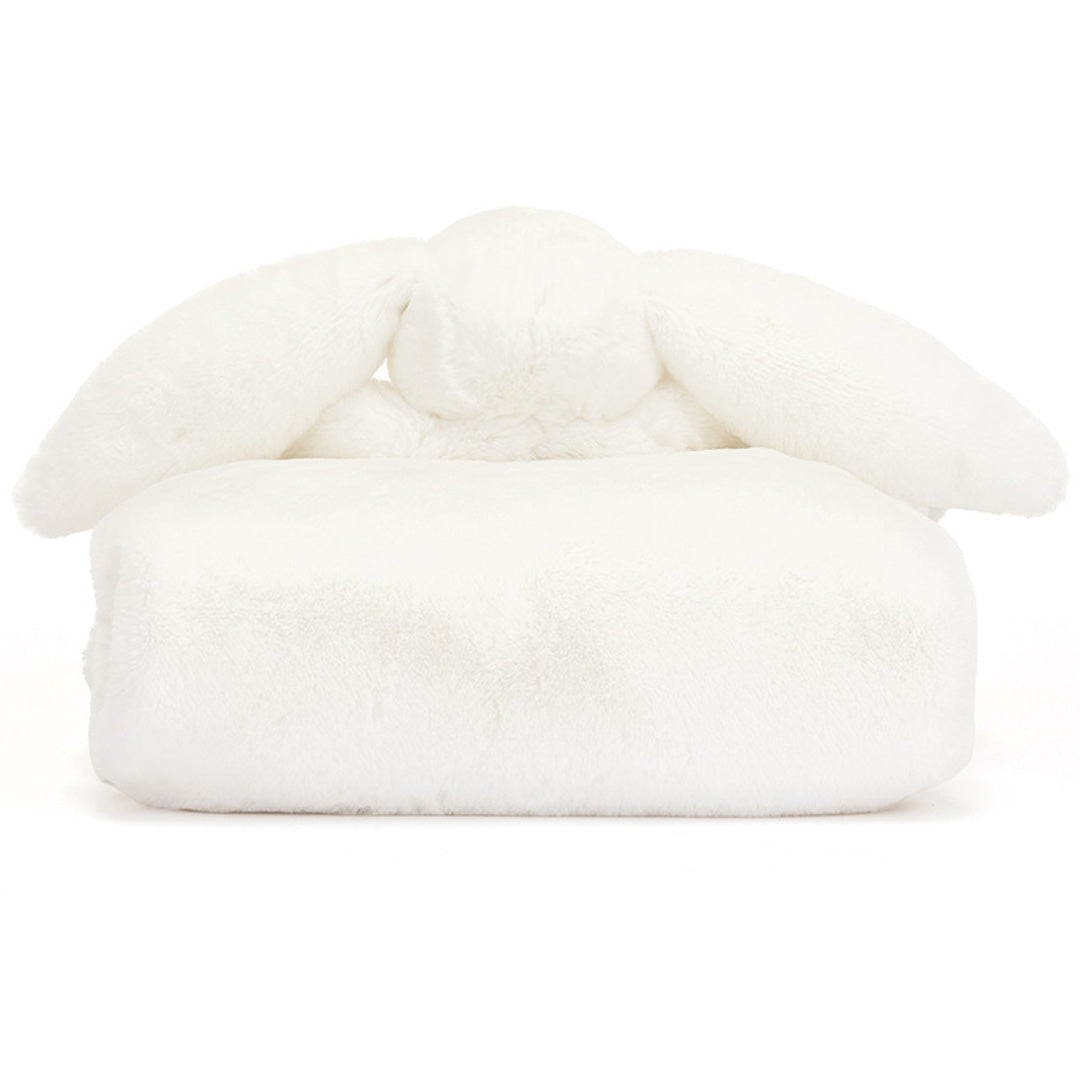 jellycat knuffeldekentje bashful konijn luxe - luna - 70x56 cm