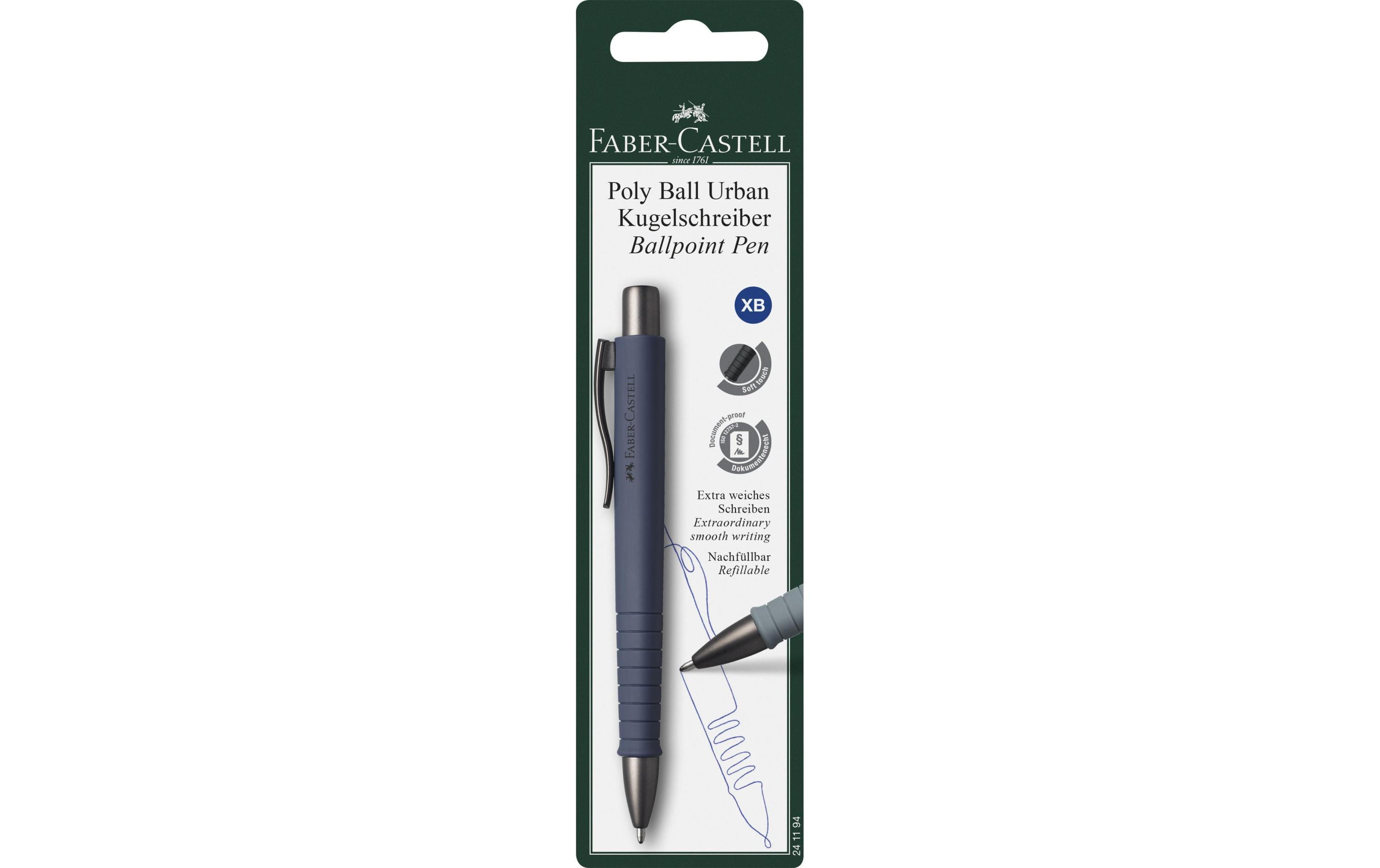 Kugelschreiber Poly Ball Urban XB, Navy BlueKuli für den Alltag mit Soft Touch
