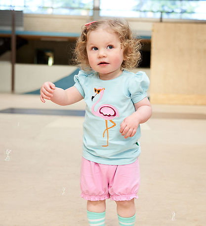 Freds World T-Shirt - Flamingo - Aqua