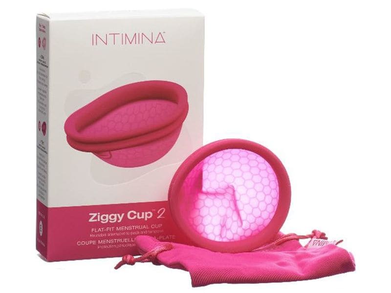 Intimina Menstruationsscheibe Ziggy Cup 2 B Komfortables Hygieneprodukt für die Frau aus samtweichem Silikon