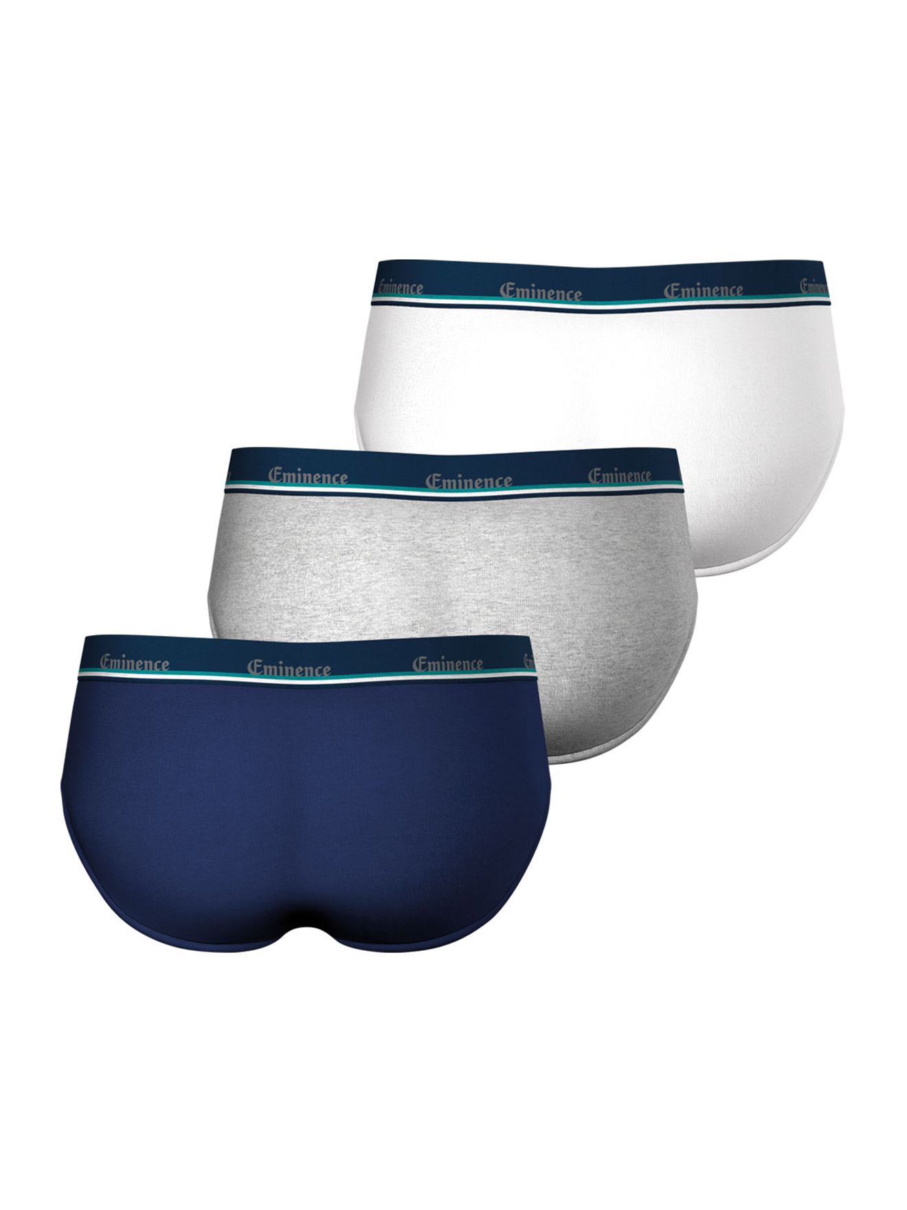 Lot de 3 slips homme coton stretch
