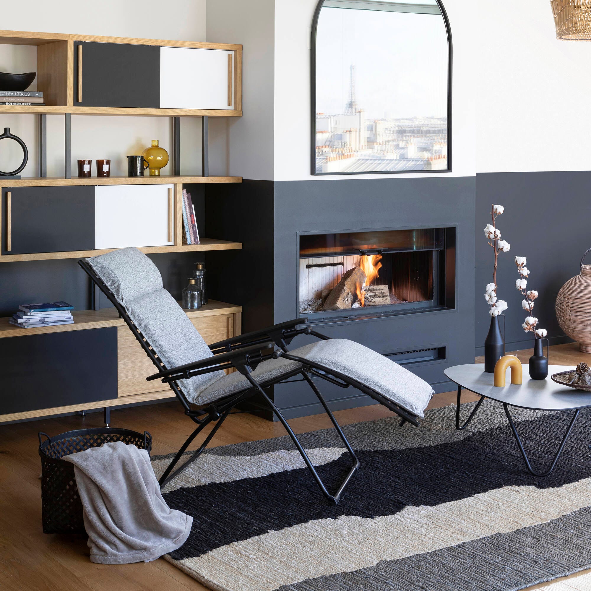 Couchtisch Cocoon HPL Grau Ciment-Noir
