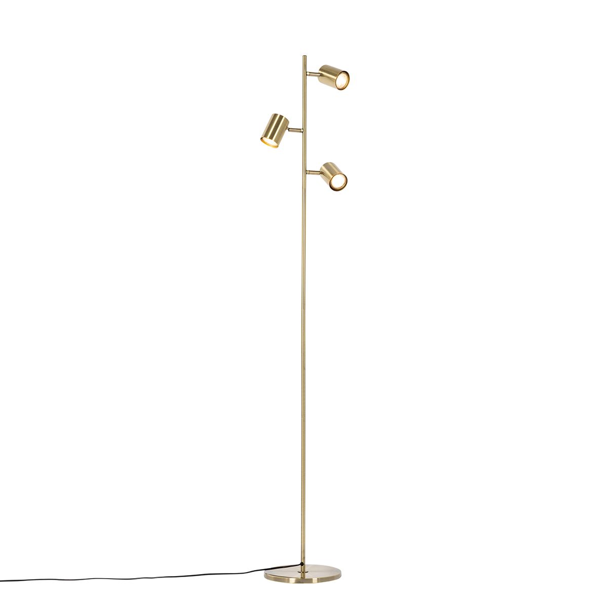 Moderne vloerlamp brons 3-lichts - Jeana