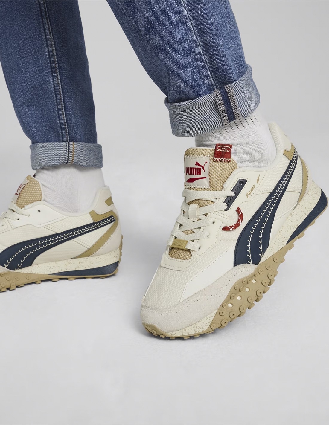 puma Sneakers Homme Blktop Expeditions Beige/Bleu