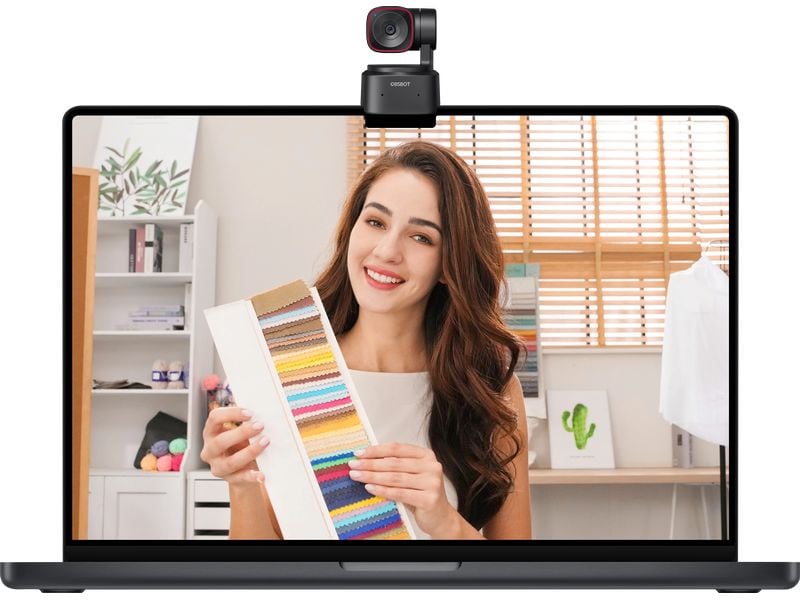 Obsbot USB Kamera Tiny 2 Lite 4K 30 fps, AI Tracking AI-gesteuerte 4K-PTZ-Webcam